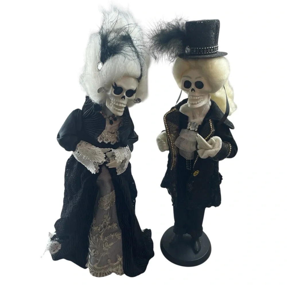 Dia De Los Muertos Bride Groom from Spooky Village Halloween 20